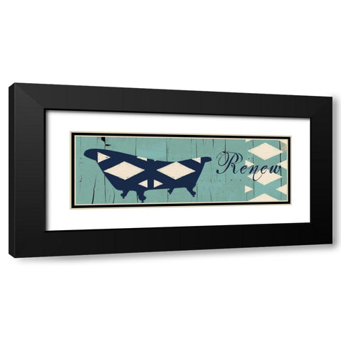 Renew Black Modern Wood Framed Art Print with Double Matting by Lewis, Sheldon