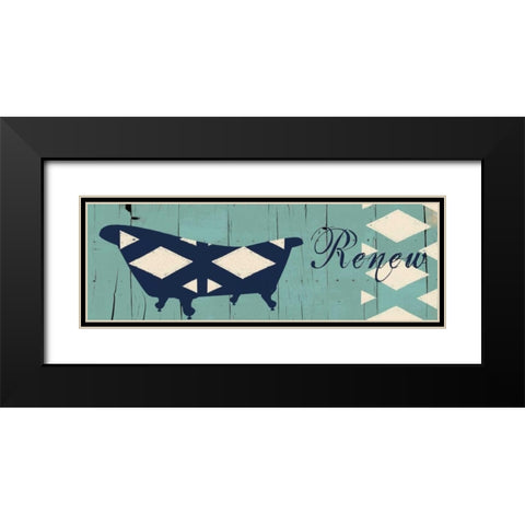 Renew Black Modern Wood Framed Art Print with Double Matting by Lewis, Sheldon