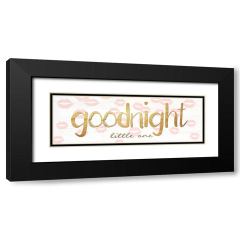 Goodnight Little One Black Modern Wood Framed Art Print with Double Matting by Lewis, Sheldon