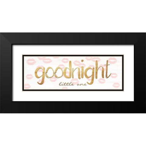 Goodnight Little One Black Modern Wood Framed Art Print with Double Matting by Lewis, Sheldon