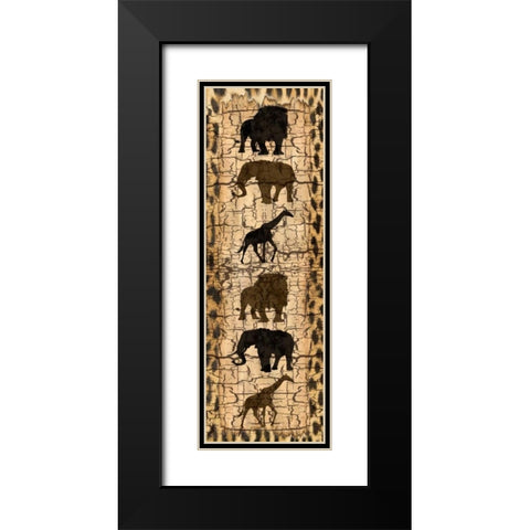 Pride Rock Black Modern Wood Framed Art Print with Double Matting by Lewis, Sheldon