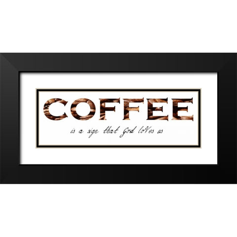 A Sign From God Black Modern Wood Framed Art Print with Double Matting by Lewis, Sheldon