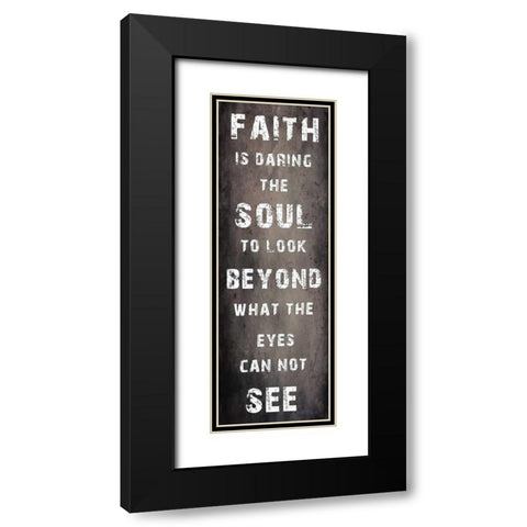 Faith Black Modern Wood Framed Art Print with Double Matting by Lewis, Sheldon