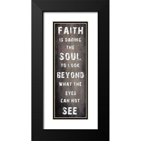 Faith Black Modern Wood Framed Art Print with Double Matting by Lewis, Sheldon