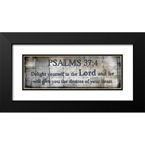 Delight Yourself Black Modern Wood Framed Art Print with Double Matting by Lewis, Sheldon