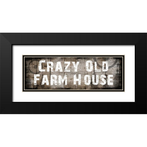 Farm House Black Modern Wood Framed Art Print with Double Matting by Lewis, Sheldon