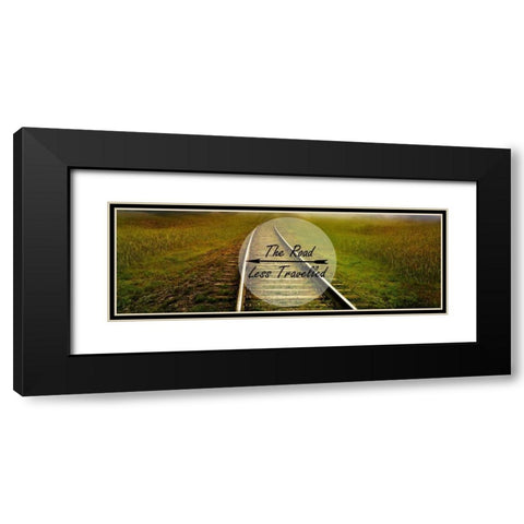 Travel Rail Black Modern Wood Framed Art Print with Double Matting by Lewis, Sheldon
