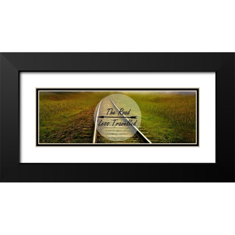 Travel Rail Black Modern Wood Framed Art Print with Double Matting by Lewis, Sheldon