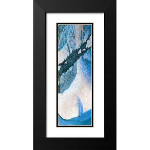 Contour A Black Modern Wood Framed Art Print with Double Matting by Lewis, Sheldon