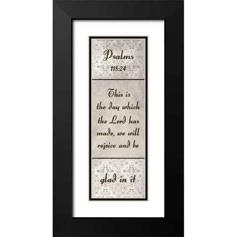 Glad In It Black Modern Wood Framed Art Print with Double Matting by Lewis, Sheldon