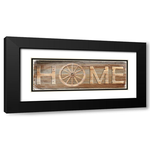 Farm Home Black Modern Wood Framed Art Print with Double Matting by Lewis, Sheldon
