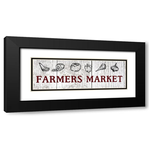 Market Black Modern Wood Framed Art Print with Double Matting by Lewis, Sheldon