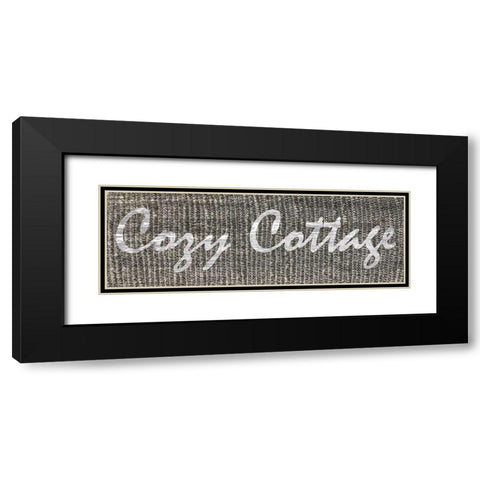 Cozy Cottage Black Modern Wood Framed Art Print with Double Matting by Lewis, Sheldon