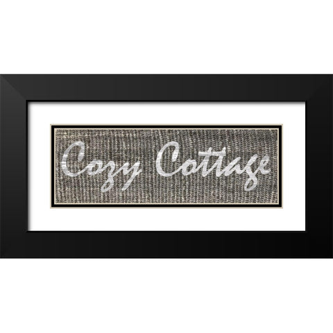 Cozy Cottage Black Modern Wood Framed Art Print with Double Matting by Lewis, Sheldon
