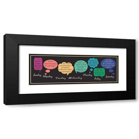 Take Me To Weekly Therapy Black Modern Wood Framed Art Print with Double Matting by Lewis, Sheldon