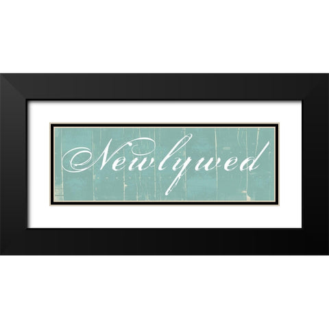 Newlywed Black Modern Wood Framed Art Print with Double Matting by Lewis, Sheldon