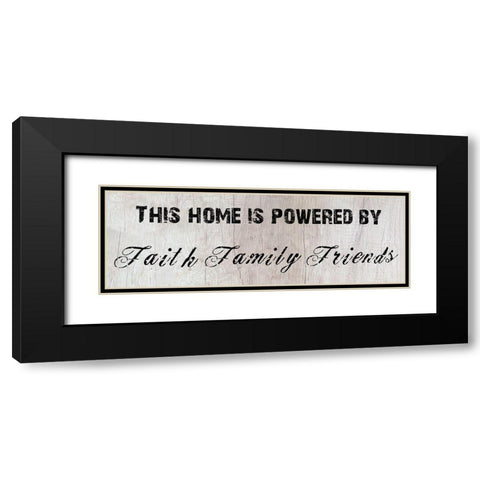 Home Power Black Modern Wood Framed Art Print with Double Matting by Lewis, Sheldon