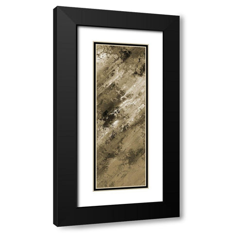 Earthy Abstract 2 Black Modern Wood Framed Art Print with Double Matting by Lewis, Sheldon