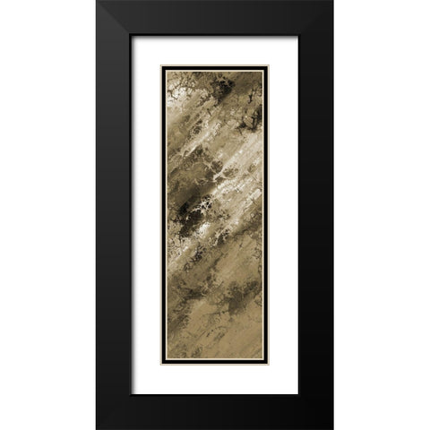 Earthy Abstract 2 Black Modern Wood Framed Art Print with Double Matting by Lewis, Sheldon