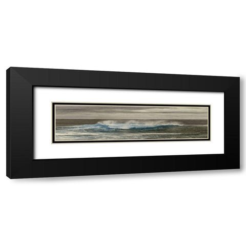 Blast Of Blue 2 Black Modern Wood Framed Art Print with Double Matting by Lewis, Sheldon