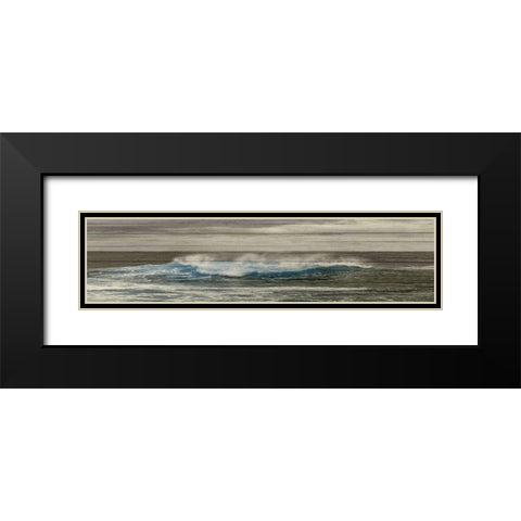 Blast Of Blue 2 Black Modern Wood Framed Art Print with Double Matting by Lewis, Sheldon