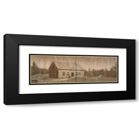 Country Side Landscape 2 Black Modern Wood Framed Art Print with Double Matting by Lewis, Sheldon