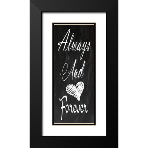 Forever Black Modern Wood Framed Art Print with Double Matting by Lewis, Sheldon