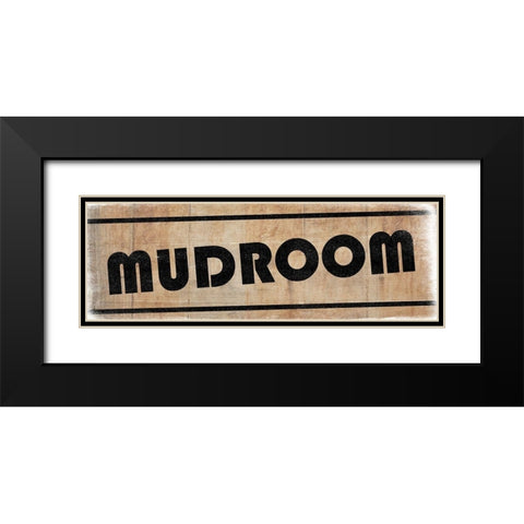MudRoom Black Modern Wood Framed Art Print with Double Matting by Lewis, Sheldon