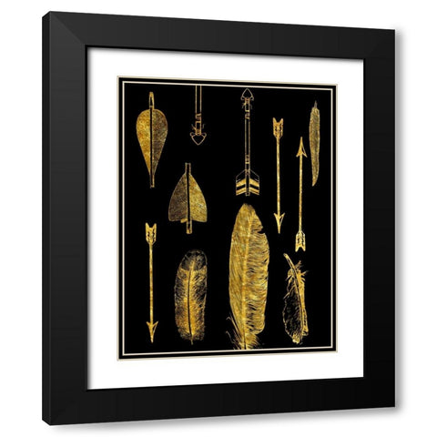 The Hunter Black Modern Wood Framed Art Print with Double Matting by Lewis, Sheldon