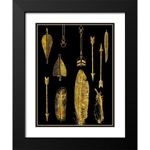 The Hunter Black Modern Wood Framed Art Print with Double Matting by Lewis, Sheldon