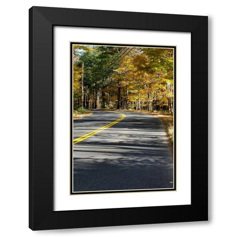 Around The Bend Black Modern Wood Framed Art Print with Double Matting by Lewis, Sheldon