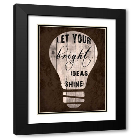 Shine Bright Black Modern Wood Framed Art Print with Double Matting by Lewis, Sheldon