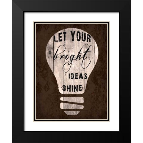 Shine Bright Black Modern Wood Framed Art Print with Double Matting by Lewis, Sheldon
