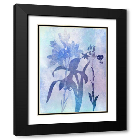 Spring Bloom Black Modern Wood Framed Art Print with Double Matting by Lewis, Sheldon