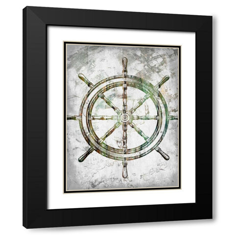 Guide Us Captain Black Modern Wood Framed Art Print with Double Matting by Lewis, Sheldon