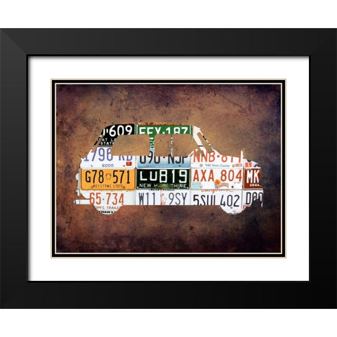 Travel Route 66 Black Modern Wood Framed Art Print with Double Matting by Lewis, Sheldon