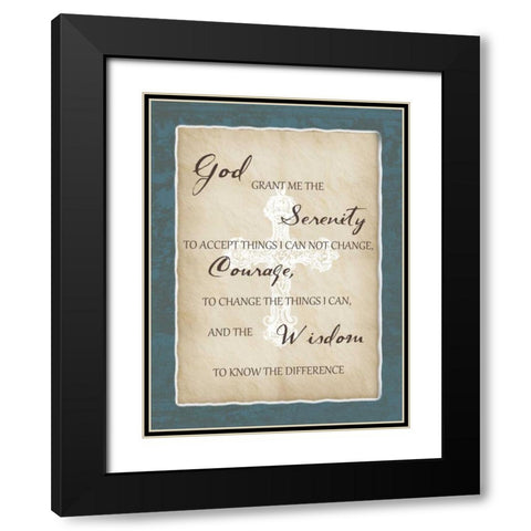 Grant Me Oh Lord Black Modern Wood Framed Art Print with Double Matting by Lewis, Sheldon