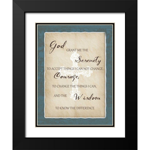 Grant Me Oh Lord Black Modern Wood Framed Art Print with Double Matting by Lewis, Sheldon