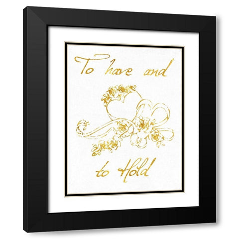 To Have And To Hold Black Modern Wood Framed Art Print with Double Matting by Lewis, Sheldon