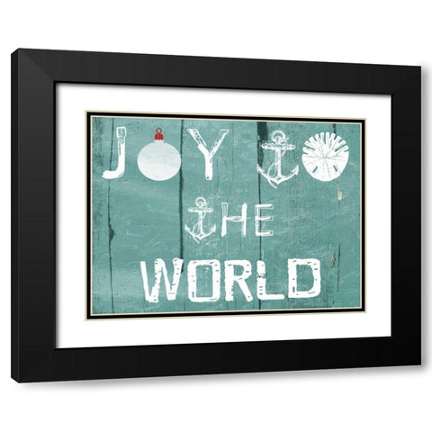 Coastal Joy Black Modern Wood Framed Art Print with Double Matting by Lewis, Sheldon