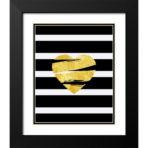 Hello Cupid Black Modern Wood Framed Art Print with Double Matting by Lewis, Sheldon