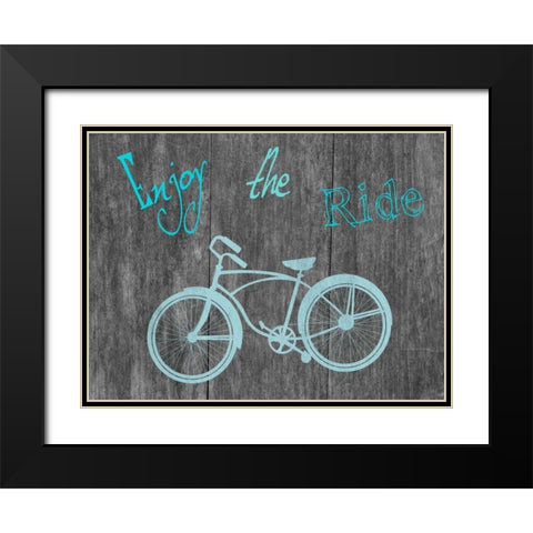The Ride Black Modern Wood Framed Art Print with Double Matting by Lewis, Sheldon