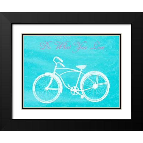 Do What You Like Black Modern Wood Framed Art Print with Double Matting by Lewis, Sheldon