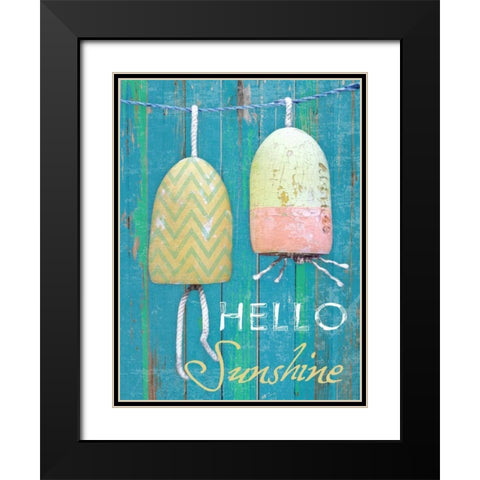 Hello Sunshine Black Modern Wood Framed Art Print with Double Matting by Lewis, Sheldon