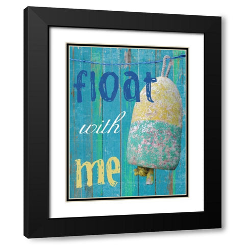 Float With Me Black Modern Wood Framed Art Print with Double Matting by Lewis, Sheldon