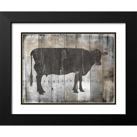 Fresh Local Beef Black Modern Wood Framed Art Print with Double Matting by Lewis, Sheldon