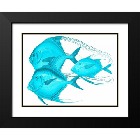 Angels Of The Deep Black Modern Wood Framed Art Print with Double Matting by Lewis, Sheldon
