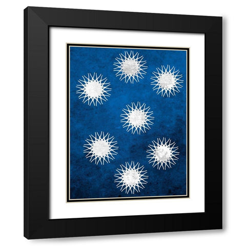 Indigo Sky 1 Black Modern Wood Framed Art Print with Double Matting by Lewis, Sheldon