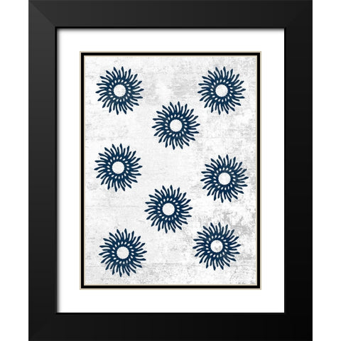 Indigo Sky 2 Black Modern Wood Framed Art Print with Double Matting by Lewis, Sheldon