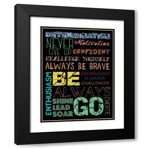 Go Create Black Modern Wood Framed Art Print with Double Matting by Lewis, Sheldon